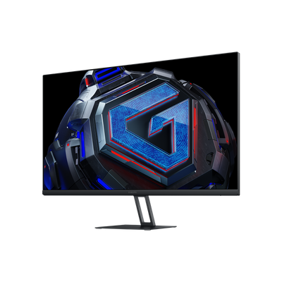 Gaming monitor with a futuristic design on a white background