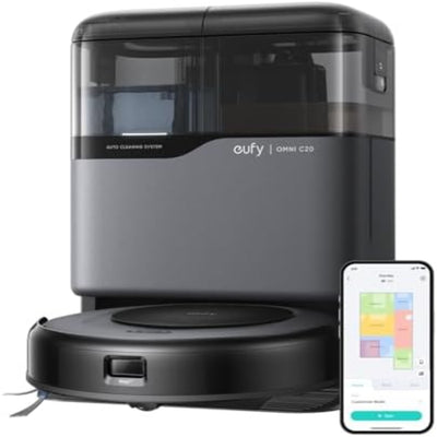 eUfy Omni C20 Robot Vacuum Cleaner | 7000Pa Suction & Auto Cleaning Station