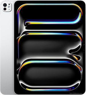 Smartphone with a black case featuring colorful abstract design