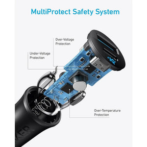 اكسسوارات Anker - Anker 30W Dual USB-A and USB-C Car Charger شاحن سيارة