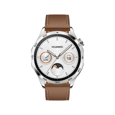 Huawei Watch GT 4 Smartwatch | Brown Leather Strap | 46mm AMOLED