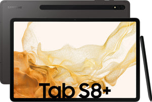 Samsung Tab S8 Plus 12.4" WUXGA Super AMOLED 120Hz HDR10+ 5G Tablet | 8GB RAM, 128GB Storage, Snapdragon 8 Gen1